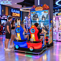 Machine de jeu de tir sur le thème des pirates, équipement d'arcade interactif pour centre commercial