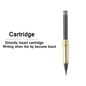 Stylo de calligraphie Unique en bois, pointe souple, cartouche Portable, en bois, ensemble de pinceaux avec boîte-cadeau, 1 pièce - Product Image 6