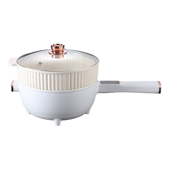 Multifunction Electric Cooker 3/4/5L 1200W 5 Temp Level Ceramic Coating 12H Timer Anti Dry Detachable Plug Heating Home Dorm