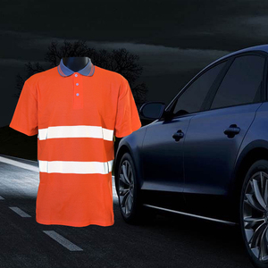 Logotipo personalizado Camisetas de <span class=keywords><strong>alta</strong></span> <span class=keywords><strong>visibilidad</strong></span> con cuello Camisas de trabajo de construcción Poliéster Algodón Seguridad <span class=keywords><strong>Polo</strong></span> - Product Image 6