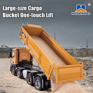 Camion à benne basculante RC à l'échelle 1/14, véhicule d'ingénierie semi-alliage avec son et lumière, télécommande Wi-Fi 2.4G, niveau expert, câble USB inclus - Product Image 6