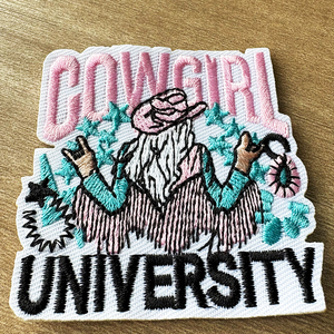 カウボーイ・カウガールハット刺繍服パッチカスタムカウボーイHOWDYアイロン接着刺繍パッチ（服、帽子、バッグ用） - Product Image 4