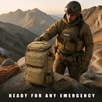 Sac à dos tactique imperméable de qualité supérieure avec bretelles détachables pour la chasse, la survie et les activités de plein air