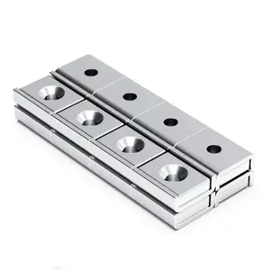 Wholesale Price Rare Earth Square Pot Neodymium Magnets With One Countersunk Hole