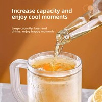 Gobelet isotherme double paroi Xuzhen avec gel réfrigérant intégré pour boissons froides d'été et bière