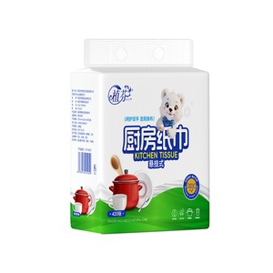 Zhi Fen <b>Kitchen</b> <b>Paper</b> Towels 420 Sheets Virgin Wood Pulp Oil Absorbent Disposable For <b>Kitchen</b> Use - Product Image 3