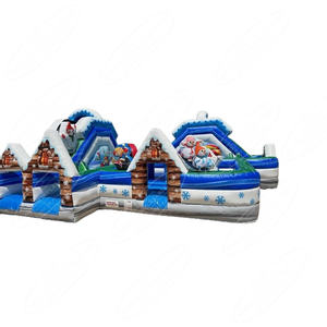 Terrain <span class=keywords><strong>de</strong></span> jeu gonflable <span class=keywords><strong>de</strong></span> neige d'hiver d'obstacle gonflable extérieur parcours d'obstacles - Product Image 2