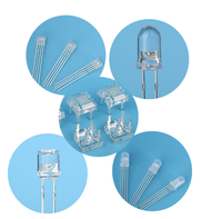 Chapeau de paille LED Diode Lumière Couleur Rouge Diodes LED Lentille diffuse Production OEM Prix bas