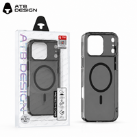 Étui de téléphone magnétique translucide en PC personnalisé ATB pour iPhone 18 17 Pro Max, coque de protection hybride antichoc