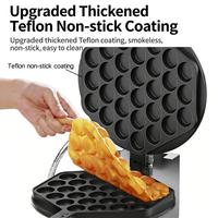 Máquina para Hacer Waffles en Espiral con Rotación de 180°, Equipo de Procesamiento de Granos para Restaurantes, Catering Comercial, Calentamiento, Revestimiento Antiadherente, Digital