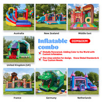 Château Gonflable Thème Bonbons Coloré pour Enfants avec Toboggan – Grande Vente