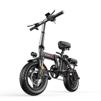 Vélo électrique pliable à pneus larges 48V 12.5Ah, batterie lithium amovible 600Wh, moteur brushless 20 pouces 500W, électronique numérique 3 vitesses