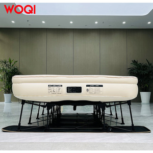 Matelas pneumatique gonflable Woqi, capacité de charge 300 kg, tissu blanc, lit de camping extérieur pour voyage en voiture, usage familial - Product Image 1