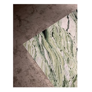 Tự nhiên đánh bóng cùn góc raggio Verde màu xanh lá cây ngọc bích đá cẩm thạch Tấm ốp tường sàn Composite gạch tấm cắt theo kích thước - Product Image 1