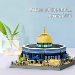 Meilleures ventes OEM en gros, construisez votre propre modèle du Dôme du Rocher <span class=keywords><strong>de</strong></span> Jérusalem avec ce jeu <span class=keywords><strong>de</strong></span> blocs <span class=keywords><strong>de</strong></span> construction complexe - Product Image 1