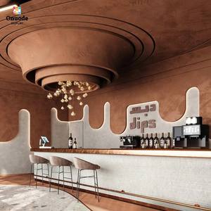 เคาน์เตอร์บาร์กาแฟแบบกำหนดเองที่เป็นมิตรกับสิ่งแวดล้อม |   ออกแบบตกแต่งร้านกาแฟ/ร้านค้าในห้างสรรพสินค้าแบบครบวงจรและปรับแต่งได้ตามความต้องการ - Product Image 1