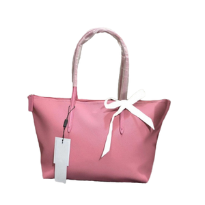 Borsa tote leggera da donna in stile francese, in PU, tinta unita, con chiusura aperta, grande capacità, impermeabile. - Product Image 6