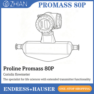เครื่องวัดอัตราการไหลแบบโคริโอลิส E+H Endress+Hauser Proline Promass 80P สำหรับการวัดหลายค่าเชิงปริมาณ (อัตราการไหล, ความหนาแน่น, อุณหภูมิ) - Product Image 2