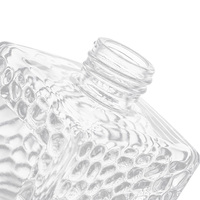 Diffuseur de parfum personnalisé vintage sur mesure 50ml 90ml 200ml en verre carré sculpté réutilisable