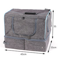 Sac de transport pour chat personnalisable et imperméable avec fond amovible, bac à litière pliable pour chat pour la vente en gros d'accessoires de voyage pour animaux de compagnie