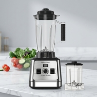 Mixeur de cuisine domestique haute puissance avec bouton rotatif, facile à nettoyer, pour poudres et aliments secs, personnalisable avec logo OEM/ODM, modèle National Super Chopper