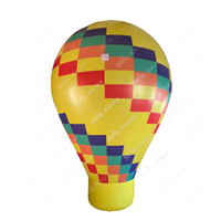 Costume de lapin gonflable amusant à LED changeant de couleur, durable, lapin blanc pour événements en plein air