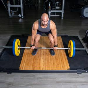 MDBuddy举重平台硬拉平台，带橡胶和巴布和钢架 - Product Image 2