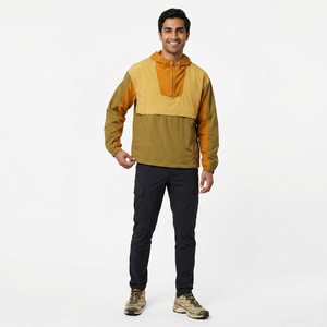 Custom logo Zipper Anorak <b>Jacket</b> Hooded Pullover <b>Mens</b> Windbreaker <b>Jacket</b> Spring Autumn Street Pocket <b>Men's</b> <b>Jacket</b> - Product Image 1
