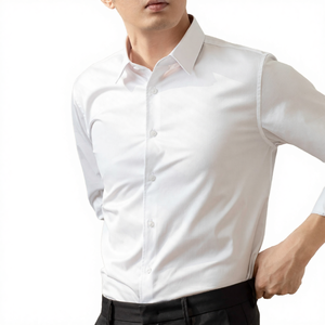 เสื้อผ้าลำลองแขนยาวผู้ชาย แห้งเร็ว ไม่ยับ ทรงปกติ รับผลิตตามแบบ OEM สำหรับผู้ใหญ่ ไซส์ใหญ่ ฤดูใบไม้ผลิ คุณภาพสูง 100% - Product Image 4