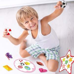 Outil magnétique personnalisé pour le tri et la reconnaissance des formes pour garçons et filles en bas âge - Conception en papier réutilisable, durable et écologique - Product Image 3