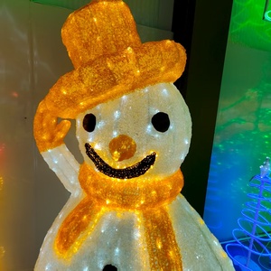 Reallife Taille Colle Bonhomme De Neige Vacances Décoration Intérieure/Extérieure LED Paysage 200w 24v 3D LED Motif Lumière - Product Image 5