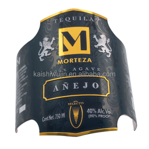 Custom 3D Embossed Aluminum Bottle <strong>Label</strong> - Self-Adhesive Metal Sticker for Liquor, Wine, Tequila, Whiskey Packaging - Product Image 4