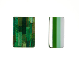 Tuiles de mahjong américaines en acrylique Green Butterfly, 160 pièces, ensemble de mahjong en stock, expédition rapide, photo réelle - Product Image 2