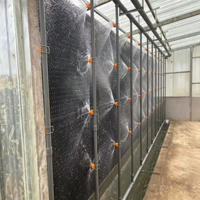Nouvelle couche de refroidissement par évaporation en plastique alvéolé durable et longue durée, anti-UV, pour l'élevage de volailles et de porcs, haute résistance, facile à nettoyer