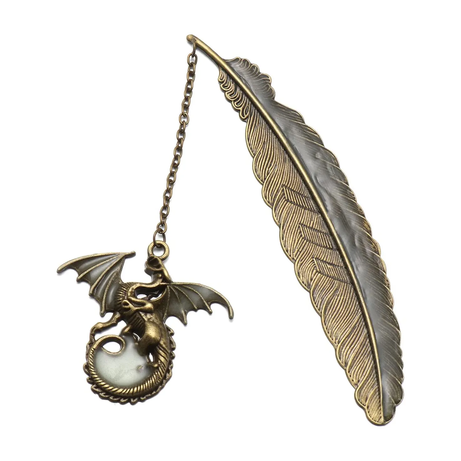 2022 hot Promotional customized Bronze Dragon for kids gift souvenir crafts custom metal bookmarks
