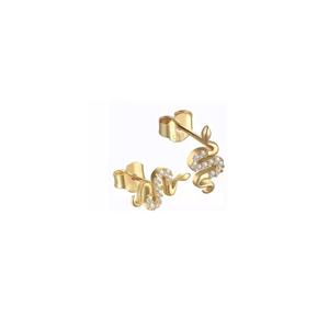 Promozione Vermeil the Second Stud, Orecchino a Perno Minimalista a Forma di <span class=keywords><strong>Serpente</strong></span> in Argento Sterling 925 - Product Image 1