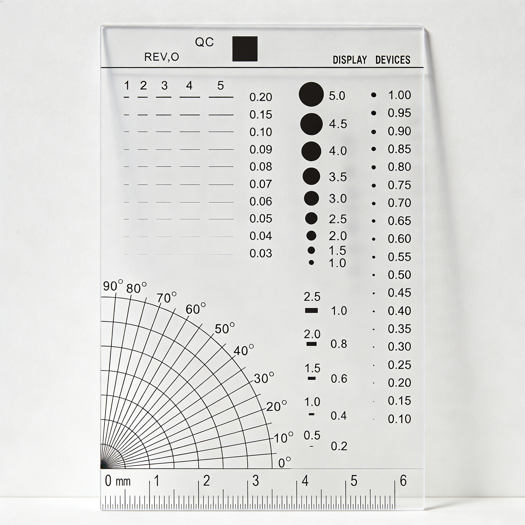 0-6cm/0.03-5/0-90 degrés