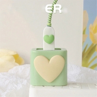 Nouveau Protège-câble en spirale en forme de cœur mignon pour câble de données, écouteurs et chargeur – Accessoires de protection pour câbles