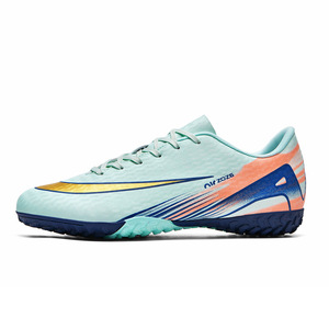 Zapatos de Fútbol con Parte Superior Sintética, Forro de Malla, Suela de Goma, Entresuela de EVA, Diseño Azul Claro y Naranja para Verano - Product Image 5