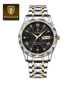 <span class=keywords><strong>Montre</strong></span> <span class=keywords><strong>homme</strong></span> POEDAGAR 615 en acier inoxydable, <span class=keywords><strong>montre</strong></span> à quartz pour <span class=keywords><strong>homme</strong></span> d'affaires, étanche, lumineuse, avec date, élégante <span class=keywords><strong>montre</strong></span>-bracelet pour <span class=keywords><strong>homme</strong></span> - Product Image 3