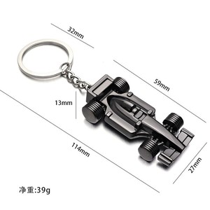 2023 F1 Cá Nhân Tất Cả Các Bánh Xe Thép Không Gỉ Keychain Kim Loại Xe Mặt Dây Chuyền Cho Thăng Hoa Công Thức 1 Keyring Quà Tặng - Product Image 6