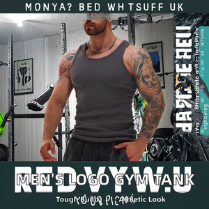 Customizable Mens Gym Tank <b>Top</b> Heavyweight Cotton Spandex Knitted O-Neck Muscle <b>Sleeveless</b> Running Stringer Breathable Training - Product Image 2