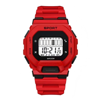 JUXYUAN Montres électroniques lumineuses de sport à la mode en gros, montres numériques LED étanches pour enfants, garçons et filles
