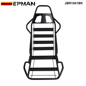 Siège Sport de Course Inclinable EPMAN, Bande Noire en Cuir PVC, Sièges Baquets de Course Gauche et Droit JBR1041BK - Product Image 4