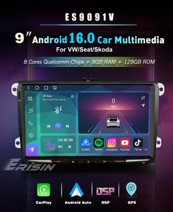 Autoradio Android 16 9 pouces 8 Go + 128 Go avec CarPlay sans fil, autoradio stéréo pour SKODA <span class=keywords><strong>Yeti</strong></span> VW Amarok Crafter Caddy Transporter ES9091V - Product Image 2