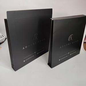 Custom Matte Black Paper Envelopes Silver Foil Logo Luxury Brand Packaging Paper Envelope For Brand Document Cosmetic Packaging - Product Image 6