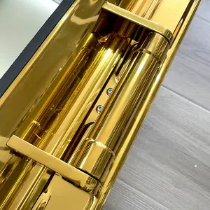 Thủy lực CuộN Top chaffing tự chọn máy chủ thực phẩm ấm hơn thép không gỉ thực phẩm ấm hơn 9L hình chữ nhật vàng chafing món ăn - Product Image 3