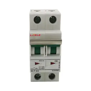 Interruptor de ar DC PV MCB interruptor solar fotovoltaico L7-63 DC500V800V1000v 2P 4P 6-63A