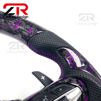 Volant sport en fibre de carbone forgée personnalisé avec affichage LED amélioré pour BMW Série F X3 F30 F20 F22 M2 M5