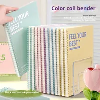 Cahier à spirale étanche à couverture rigide de 60 feuilles A5 B5 Cahier d'exercices scolaires pour étudiants